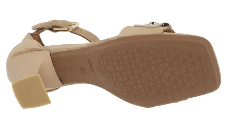 Sandalias Versalles en ante beige para mujer