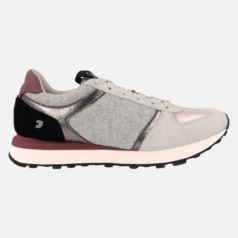 Sneakers combinados multi material estilo retro Rye