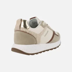Sneakers Gioseppo Copake en beige con detalles en borreguillo