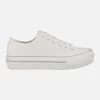 Zapatillas blancas de lona Bigger X con suela gruesa