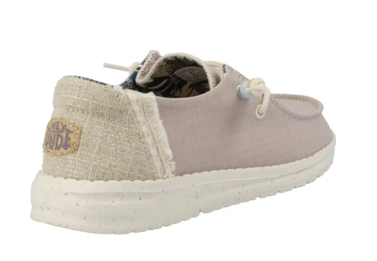 Zapatillas casual Wendy natural rose para mujer