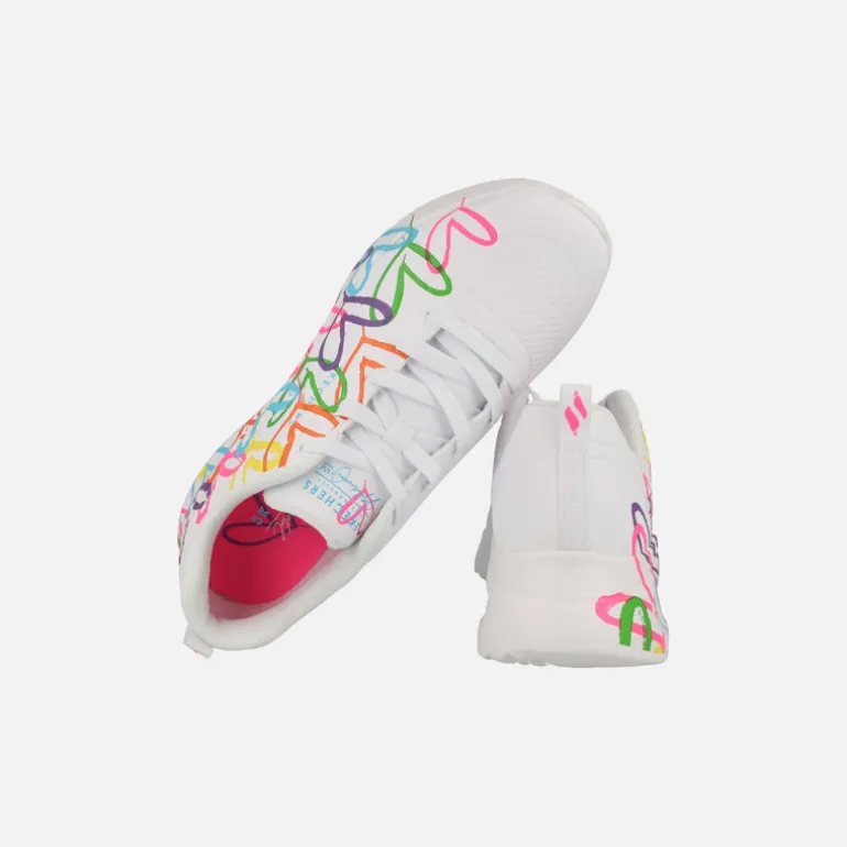 Zapatillas con corazones multicolor JGoldcrown Uno Lite Heart of hearts