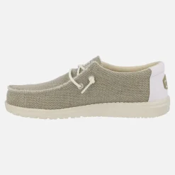 Zapatillas de algodón orgánico para hombre Wally Braided Off white