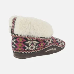 Zapatillas de casa abotinadas para mujer en lana Formigal gris