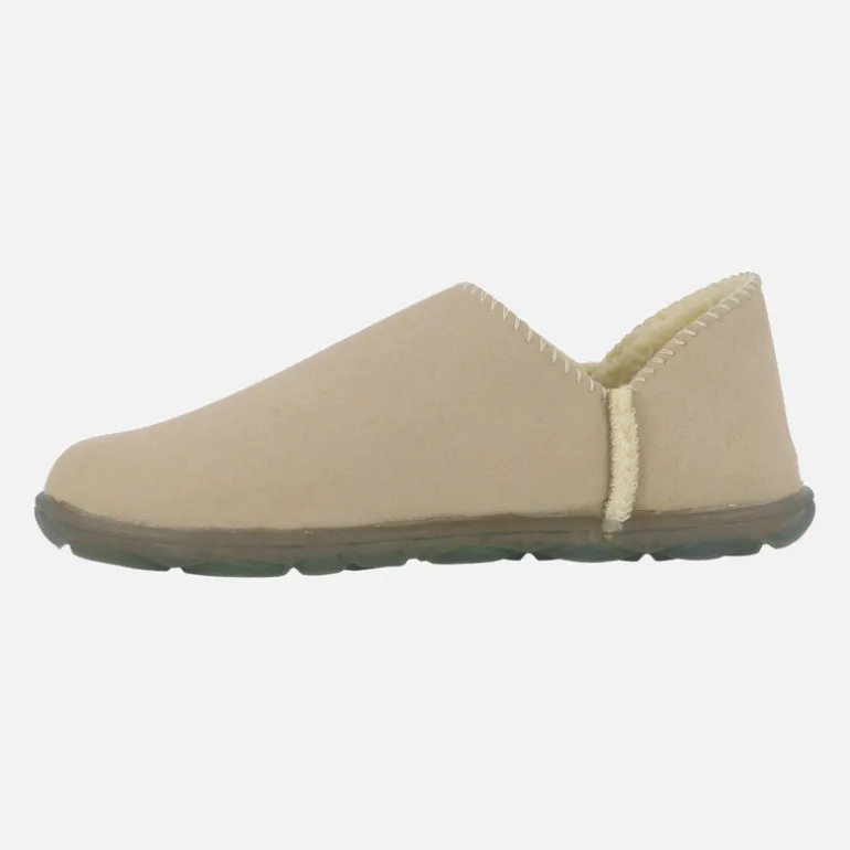 Zapatillas de casa cerradas en eco suede con forro borreguillo