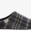 Zapatillas de casa con cuadros para hombre