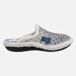Zapatillas de casa con motivos de lunares y osito