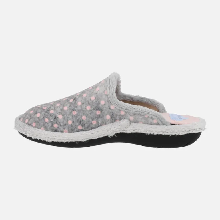 Zapatillas de casa con motivos de lunares y osito