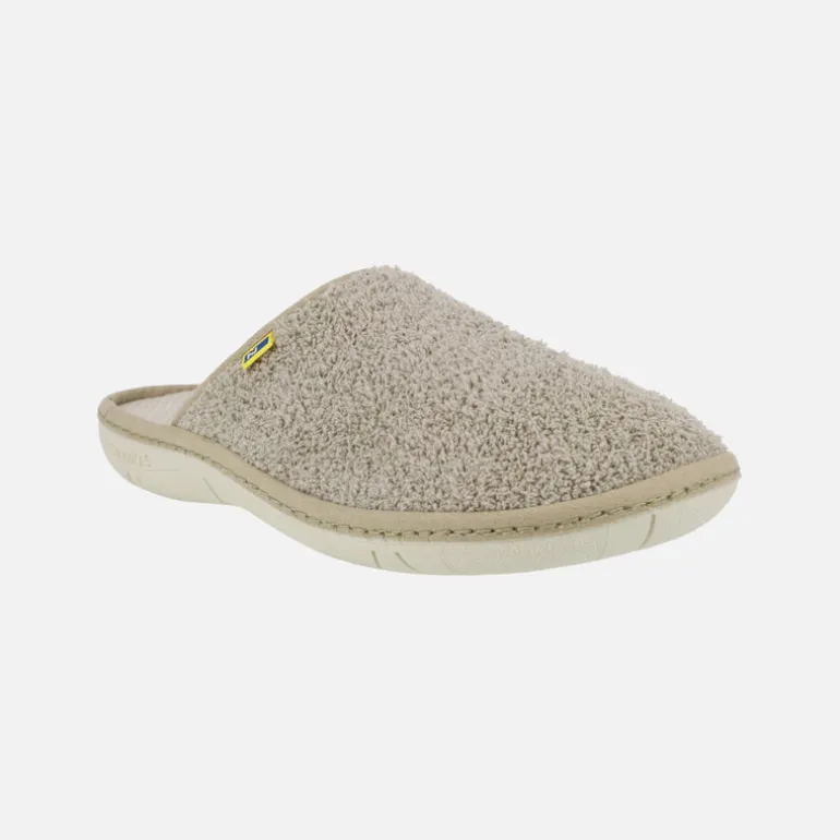 Zapatillas de casa descalzas para hombre en tejido rizo