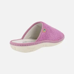 Zapatillas de casa descalzas para mujer en tejido rizo