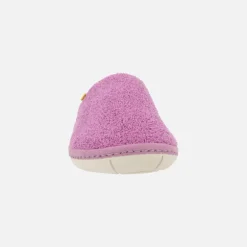 Zapatillas de casa descalzas para mujer en tejido rizo
