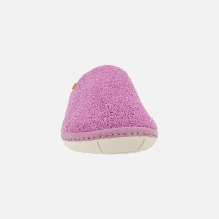 Zapatillas de casa descalzas para mujer en tejido rizo