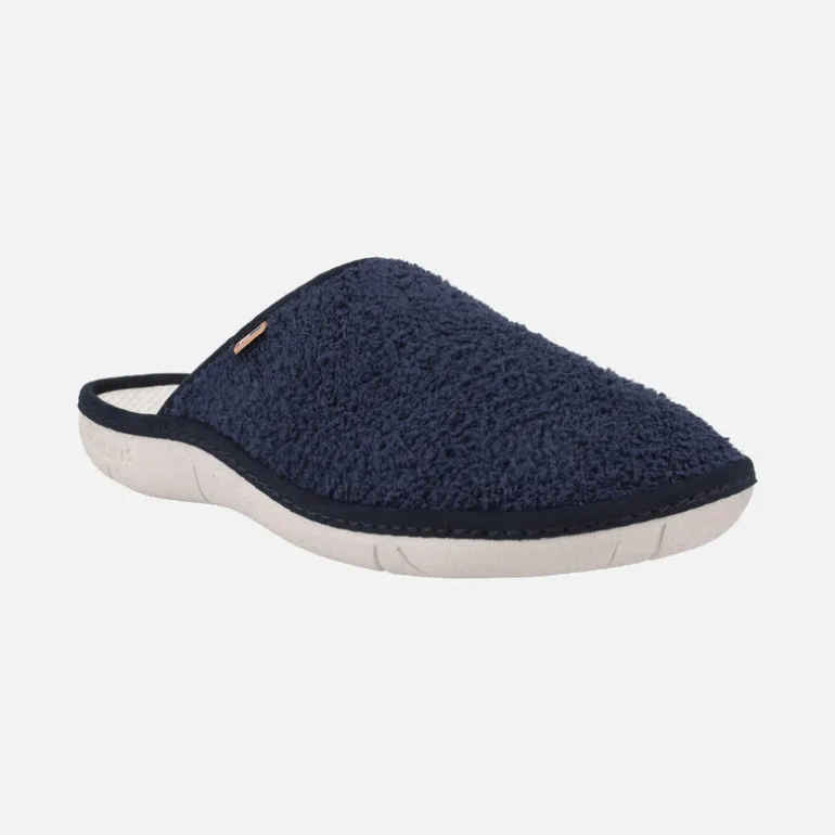 Zapatillas de casa descalzas para hombre en tejido rizo