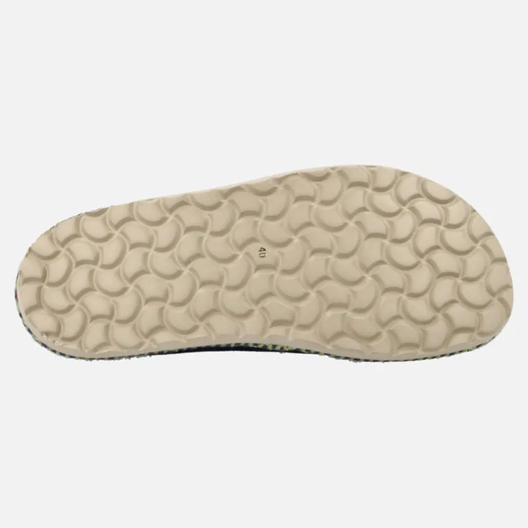 Zapatillas de casa descalzas en piel serraje con forro borreguillo