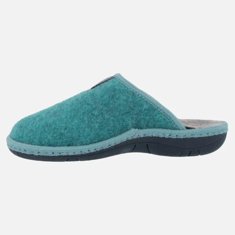 Zapatillas de casa para mujer en tejido fieltro Tirol