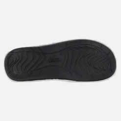 Zapatillas de casa para mujer Tres en Raya de corazones gris