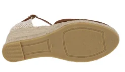 Zapatillas de esparto con pala en serraje y pulsera al tobillo