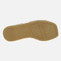 Zapatillas de esparto con plataforma y adorno de flor