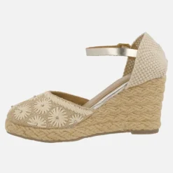 Zapatillas de esparto con detalle de flores Bennett