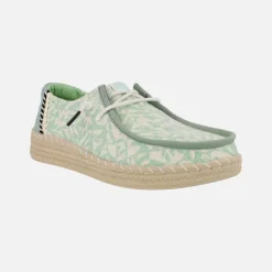 Zapatillas de tejido estampado Wendy espadrilles retro palm