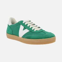 Zapatillas deportivas Berlin serraje retro verde