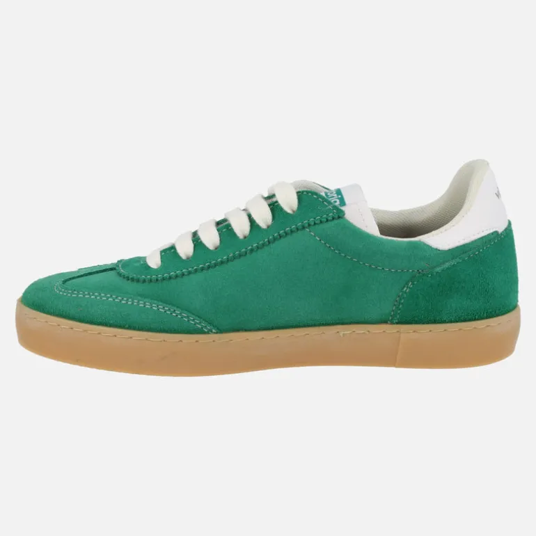 Zapatillas deportivas Berlin serraje retro verde