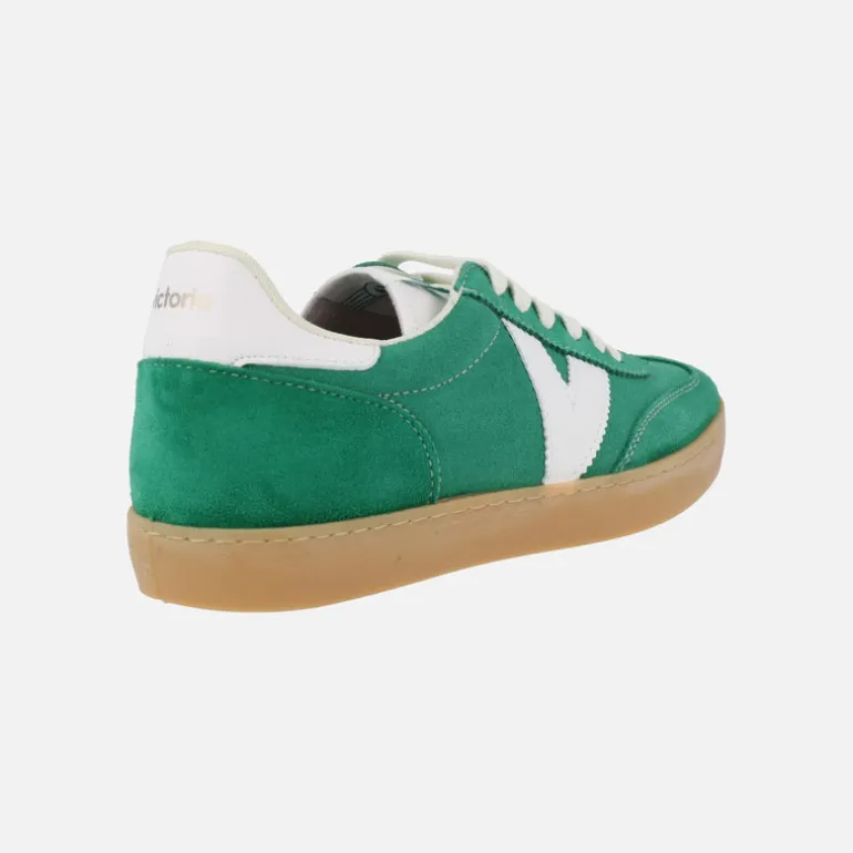 Zapatillas deportivas Berlin serraje retro verde