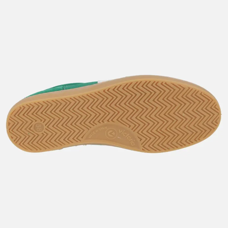 Zapatillas deportivas Berlin serraje retro verde