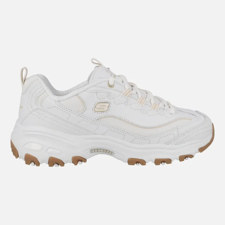 Zapatillas deportivas blancas con piso volúmen D'lites Good Neutral
