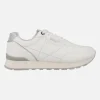 Zapatillas deportivas blancas con detalles plata Joggo classic
