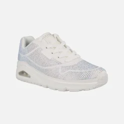 Zapatillas deportivas blancas con strass Uno Disco Rave