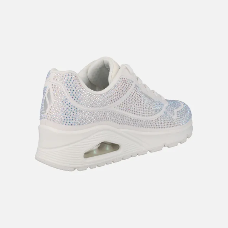 Zapatillas deportivas blancas con strass Uno Disco Rave
