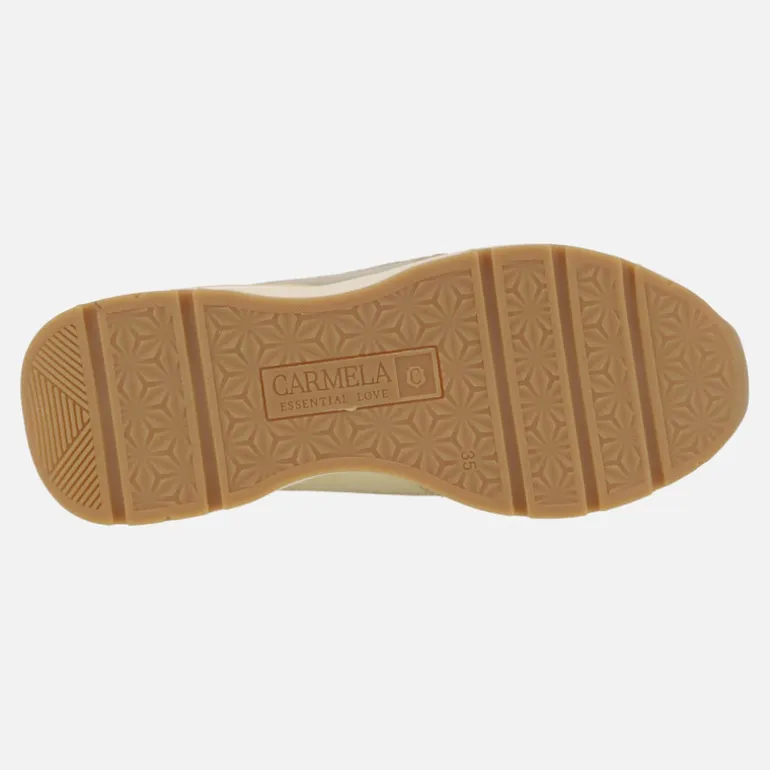 Zapatillas deportivas Carmela de piel con dibujo troquelado