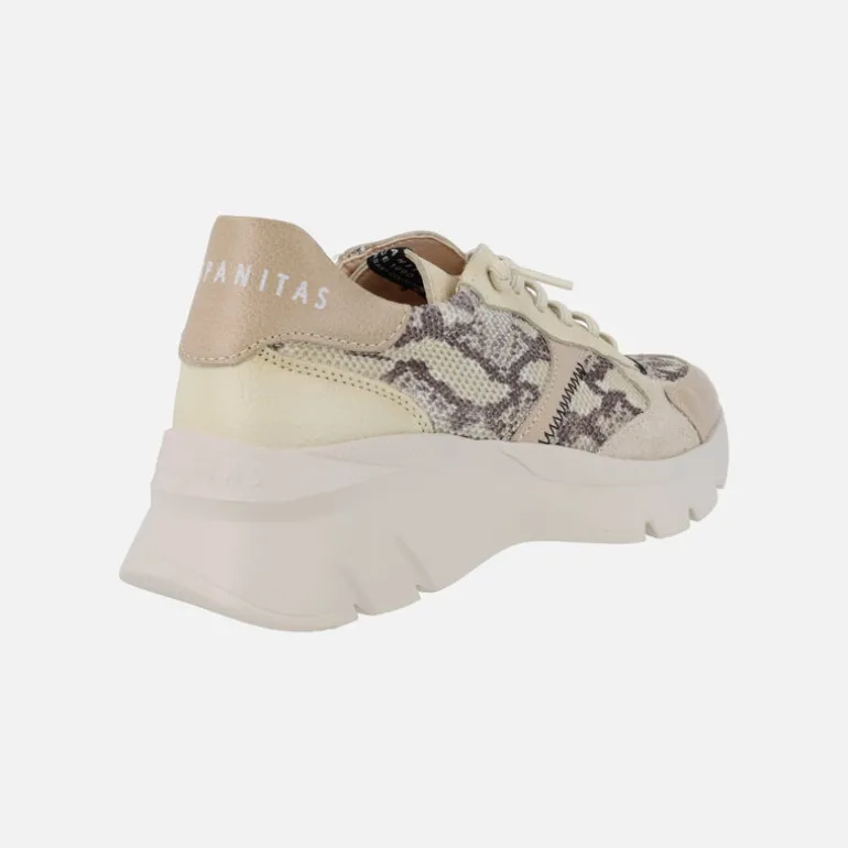 Zapatillas deportivas con plataforma Kansas Python Taupe