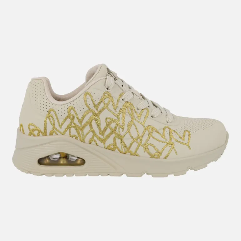 Zapatillas deportivas con cámara de aire Skechers Uno Golden Heart