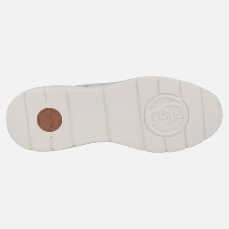 Zapatillas deportivas de piel con cordones y cremallera Carmela