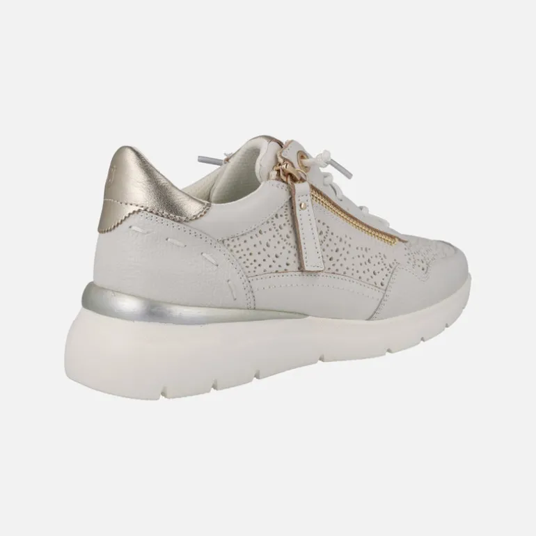 Zapatillas deportivas de piel con cordones y cremallera Carmela