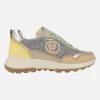 Zapatillas deportivas en combinado de piel y rejilla Carmela
