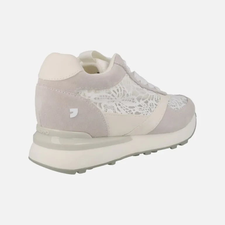 Zapatillas deportivas en encaje blanco con cuña interior Milladore