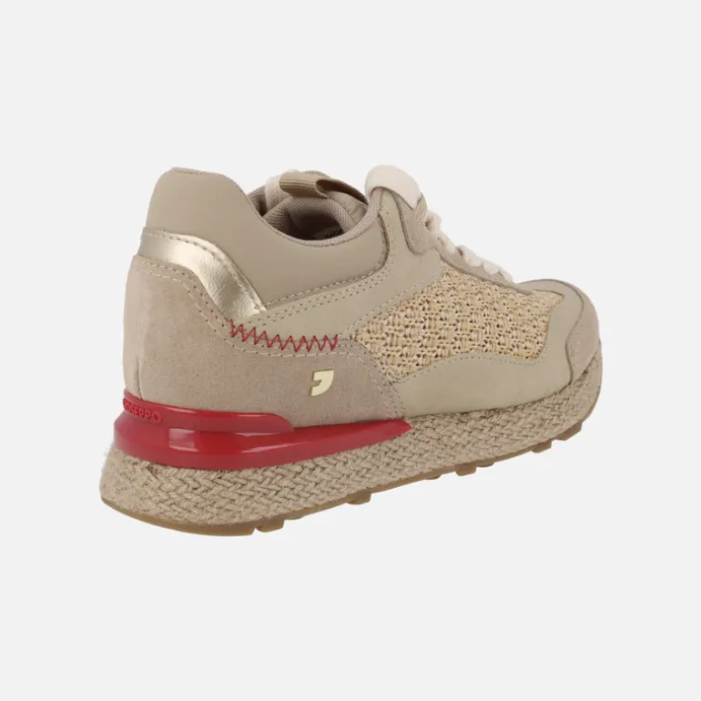 Zapatillas deportivas en piel y rafia Harding