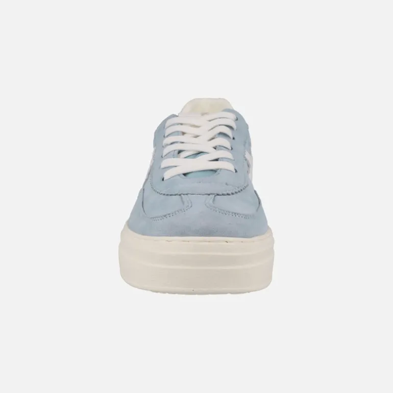 Zapatillas deportivas en serraje azul celeste Athletic