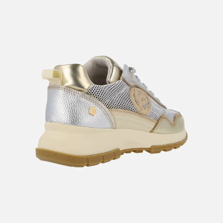 Zapatillas deportivas en combinado de piel y rejilla Carmela