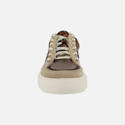Zapatillas deportivas Exé en animal print y glitter