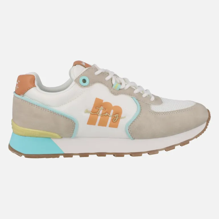 Zapatillas deportivas Joggo classic blancas con detalles de color