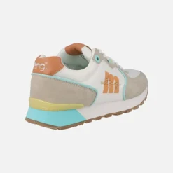 Zapatillas deportivas Joggo classic blancas con detalles de color