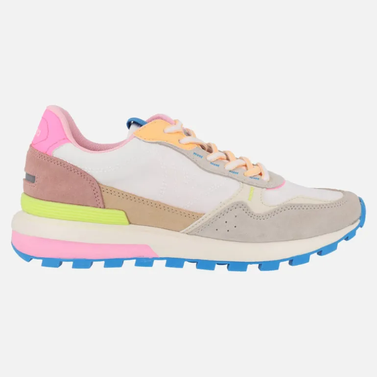 Zapatillas deportivas Luna en nylon y serraje multicolor