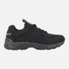Zapatillas deportivas negras con cordones para hombre