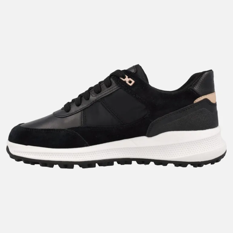 Zapatillas deportivas negras para mujer Geox Pg1x Abx con membrana Amphibiox