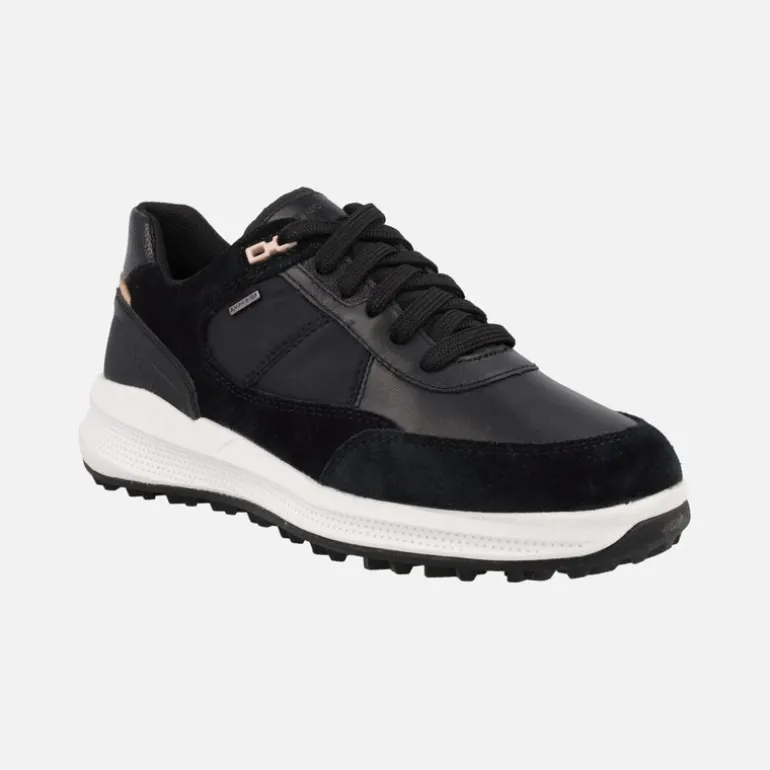 Zapatillas deportivas negras para mujer Geox Pg1x Abx con membrana Amphibiox
