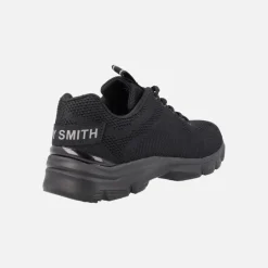 Zapatillas deportivas negras con cordones para hombre